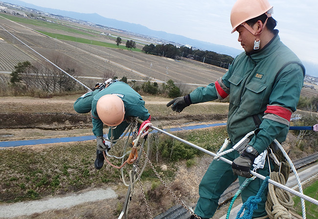 社会に電気をを安全に届ける仕事